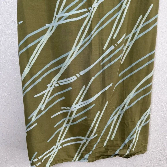Anthropologie green blue beach swim wrap skirt sarong One size - Picture 7 of 10